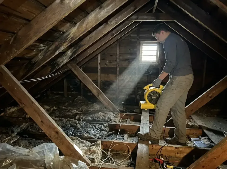 attic-water-damage-drying-proc-007 — frequently asked questions, Emergency Water Extraction & 24/7 Flood Response in Chattah…